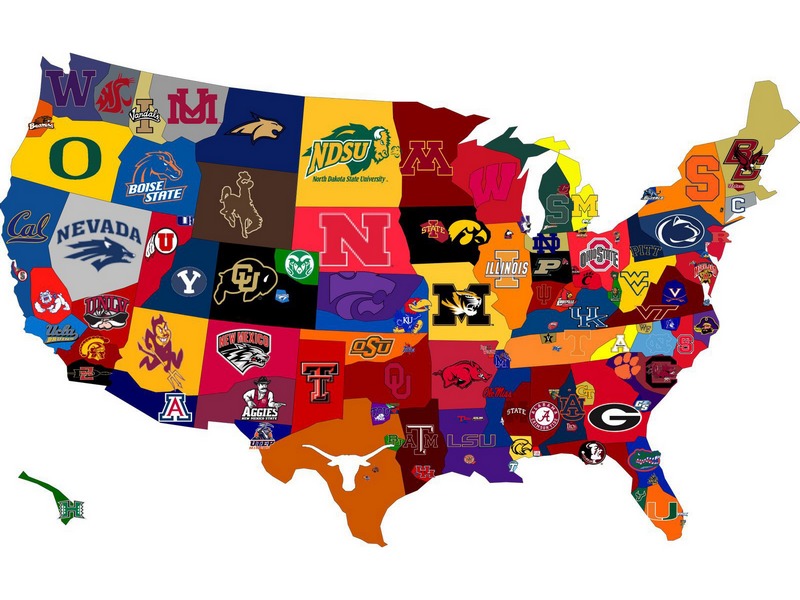College Sports Map