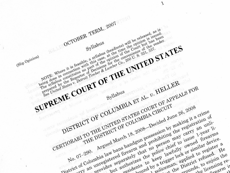 Supreme Court Decision, DC vs. Heller