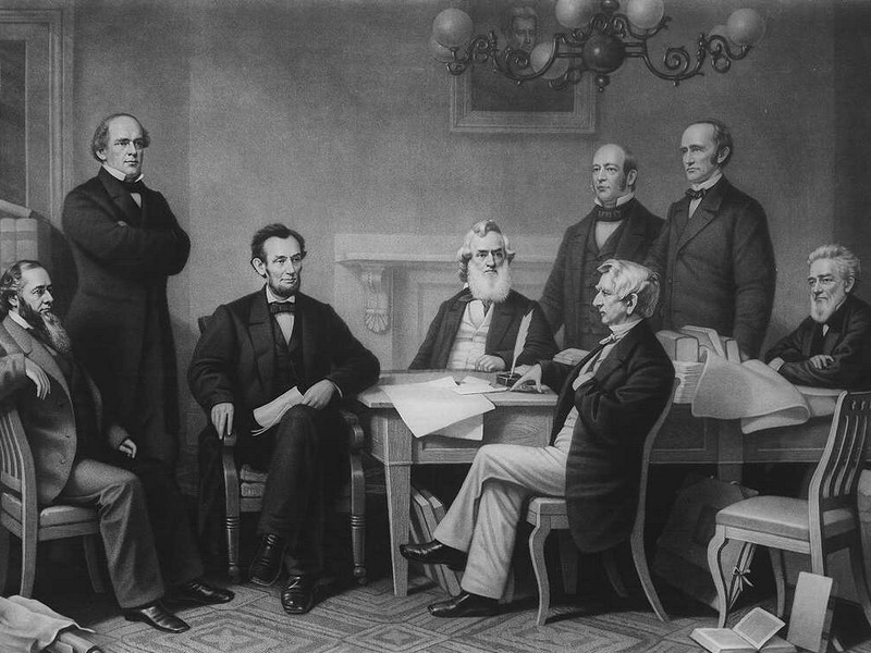 Lincoln Presenting Emancipation Proclamation to His Cabinet