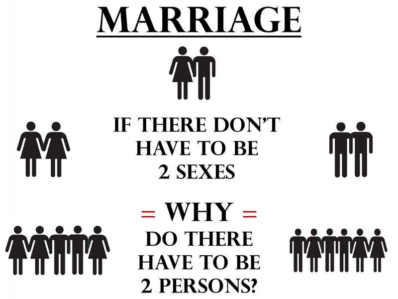 Marriage - 2 Sexes - 2 Persons
